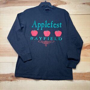 Black Applefest Bayfield Long Sleeve Tee